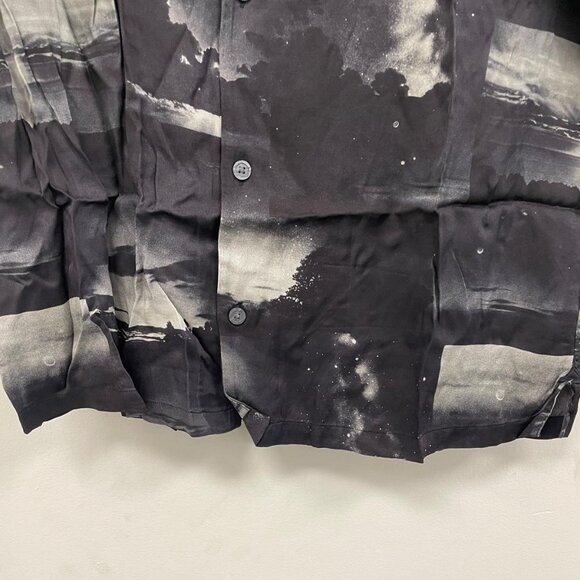 NWT - Allsaints Night Sky SS Shirt in Black, Relaxed Fit, Large - Picture 7 of 14